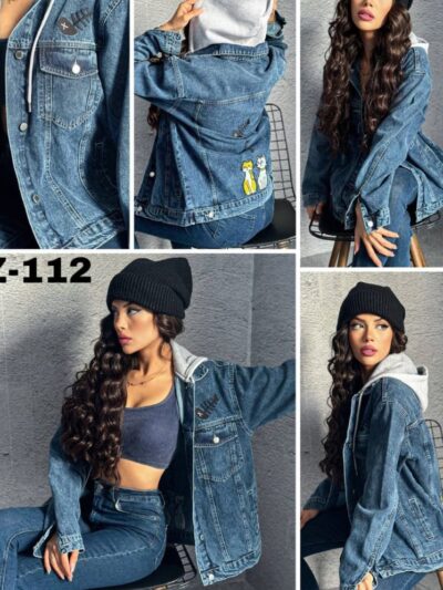 ג'קט דנים אוברסייז עם טוויסט אורבני